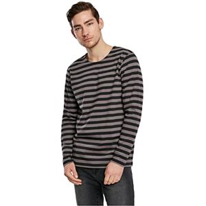Urban Classics Herren Regular Stripe LS – Langarm T-Shirt im Regular Fit aus Baumwolle, gestreiftes Basic Oberteil mit Rundhalsausschnitt für Freizeit, Alltag & entspannte Looks,Asphalt/Black,M Urban Classics Herren Regular Stripe LS – Langarm T-Shirt im Regular Fit aus Baumwolle, gestreiftes Basic Oberteil mit Rundhalsausschnitt für Freizeit, Alltag & entspannte Looks,Asphalt/Black,M