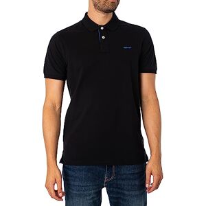 GANT Herren Reg Contrast Pique Rugger Polohemd, Schwarz, L EU GANT Herren Reg Contrast Pique Rugger Polohemd, Schwarz, L EU