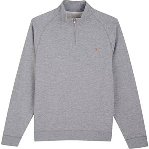 Farah Herren Jim 1/4 Zip Sweatshirt, Grey, Medium Farah Herren Jim 1/4 Zip Sweatshirt, Grey, Medium