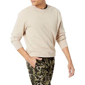 Amazon Essentials Herren-Sweatshirt, langärmelig, leicht, Fleece, French Terry, Rundhalsausschnitt, Haferbeige meliert, Größe S Amazon Essentials Herren-Sweatshirt, langärmelig, leicht, Fleece, French Terry, Rundhalsausschnitt, Haferbeige meliert, Größe S