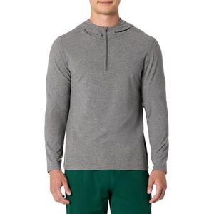 Amazon Essentials Herren Sportliches, weiches, leichtes Langarm-Trainingsoberteil mit Kapuze und Viertelreißverschluss, Grau Space-dye, XL Amazon Essentials Herren Sportliches, weiches, leichtes Langarm-Trainingsoberteil mit Kapuze und Viertelreißverschluss, Grau Space-dye, XL