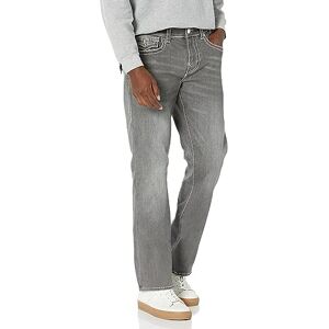 True Religion Herren Ricky Big T Straight Flap Jeans, Kreidegrau, 49 True Religion Herren Ricky Big T Straight Flap Jeans, Kreidegrau, 49