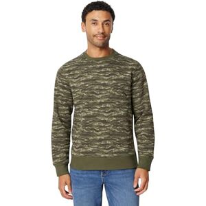 Amazon Essentials Herren Fleece-Sweatshirt mit Rundhalsausschnitt (erhältlich in Big & Tall), Grün Abstrakte Tarnung, XXL Amazon Essentials Herren Fleece-Sweatshirt mit Rundhalsausschnitt (erhältlich in Big & Tall), Grün Abstrakte Tarnung, XXL