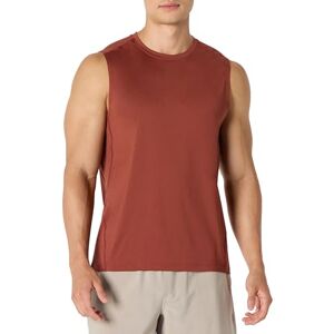 Amazon Essentials Herren Leichtes, Schnelltrocknendes und Feuchtigkeitsableitendes Sport-Muskelshirt aus Tech Stretch, Ärmellos, Sattes Kastanienbraun, S Amazon Essentials Herren Leichtes, Schnelltrocknendes und Feuchtigkeitsableitendes Sport-Muskelshirt aus Tech Stretch, Ärmellos, Sattes Kastanienbraun, S