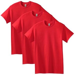 Gildan Unisex-Erwachsene Heavy Cotton, Style G5000, Multipack T-Shirt, Rot (3er-Pack), L Gildan Unisex-Erwachsene Heavy Cotton, Style G5000, Multipack T-Shirt, Rot (3er-Pack), L
