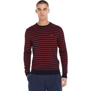 Tommy Hilfiger Herren Pullover Essential Cotton Crew Neck aus Baumwolle, Mehrfarbig (Desert Sky/Dark Magma), 3XL Tommy Hilfiger Herren Pullover Essential Cotton Crew Neck aus Baumwolle, Mehrfarbig (Desert Sky/Dark Magma), 3XL