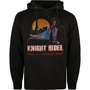 Knight Rider Herren Kapuzen-Sweatshirt, Schwarz, Größe L Knight Rider Herren Kapuzen-Sweatshirt, Schwarz, Größe L