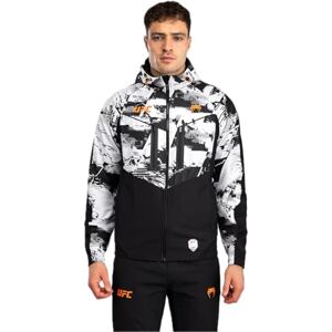 Venum UFC Zenith Herren Schwarz/Weiß/Orange Authentic Fight Week Kapuzenshirt mit Reißverschluss L Venum UFC Zenith Herren Schwarz/Weiß/Orange Authentic Fight Week Kapuzenshirt mit Reißverschluss L