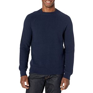 Amazon Essentials Herren Oversize-Pullover mit Rundhalsausschnitt aus strukturierter Baumwolle, Marineblau, XL Amazon Essentials Herren Oversize-Pullover mit Rundhalsausschnitt aus strukturierter Baumwolle, Marineblau, XL