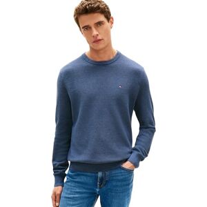 Tommy Hilfiger Men Essential Structure Crew Neck MW0MW36347 Pullover Sweater, Blue, M, Blau (Ägäisches Meer), M Tommy Hilfiger Men Essential Structure Crew Neck MW0MW36347 Pullover Sweater, Blue, M, Blau (Ägäisches Meer), M