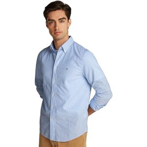 Tommy Hilfiger Herren Hemd Flex Poplin Classic Regular Fit, Mehrfarbig (Sweet Blue/Optic White), XS Tommy Hilfiger Herren Hemd Flex Poplin Classic Regular Fit, Mehrfarbig (Sweet Blue/Optic White), XS