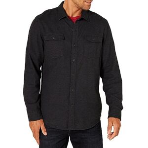 Amazon Essentials Herren Langärmeliges Flanell-Hemdjacke mit Brusttaschen, Schmale Passform, Schwarz, XL Amazon Essentials Herren Langärmeliges Flanell-Hemdjacke mit Brusttaschen, Schmale Passform, Schwarz, XL