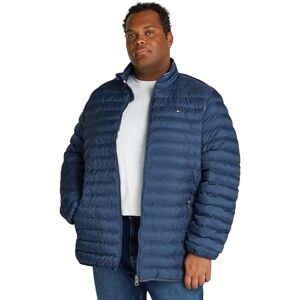Tommy Hilfiger Herren Pufferjacke mit Stehkragen, Blau (Aegean Sea), XXL Tommy Hilfiger Herren Pufferjacke mit Stehkragen, Blau (Aegean Sea), XXL