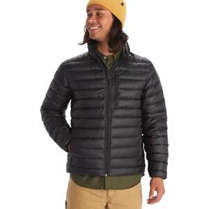 Marmot Herren Highlander Jacket, Leichte Daunenjacke, warme Winterjacke, wasserabweisende Steppjacke, winddichte Funktionsjacke, klein packbare Outdoorjacke, Black, L Marmot Herren Highlander Jacket, Leichte Daunenjacke, warme Winterjacke, wasserabweisende Steppjacke, winddichte Funktionsjacke, klein packbare Outdoorjacke, Black, L