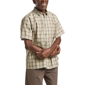 Jack Wolfskin Herren Planalto Shirt Hemd, Check Cold Coffee, S EU Jack Wolfskin Herren Planalto Shirt Hemd, Check Cold Coffee, S EU