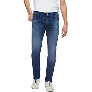 Replay Herren Jeans Grover Straight-Fit mit Power Stretch, Medium Blue 009 (Blau), 33W / 30L Replay Herren Jeans Grover Straight-Fit mit Power Stretch, Medium Blue 009 (Blau), 33W / 30L