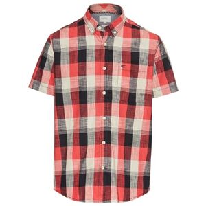 camel active Herren Kariertes Kurzarmhemd aus Reiner Baumwolle Rot, menswear-3XL camel active Herren Kariertes Kurzarmhemd aus Reiner Baumwolle Rot, menswear-3XL