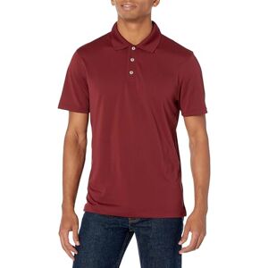 Amazon Essentials Herren Golf-Poloshirt, Kurzärmelig, Schmal Geschnitten, Schnell Trocknend, Sattes Burgunderrot, S Amazon Essentials Herren Golf-Poloshirt, Kurzärmelig, Schmal Geschnitten, Schnell Trocknend, Sattes Burgunderrot, S