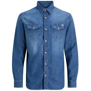 JACK & JONES Herren Jjesheridan Shirt L/S Jeanshemd, Medium Blue Denim, XXL EU JACK & JONES Herren Jjesheridan Shirt L/S Jeanshemd, Medium Blue Denim, XXL EU