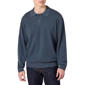 Amazon Essentials Herren Polo-Strickpullover Mit Lockerer Passform, Marineblau, S Amazon Essentials Herren Polo-Strickpullover Mit Lockerer Passform, Marineblau, S