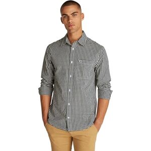 Tommy Jeans Herren Hemd Poplin Check Langarm, Schwarz (Black), XS Tommy Jeans Herren Hemd Poplin Check Langarm, Schwarz (Black), XS