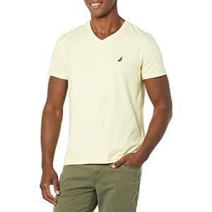 Nautica Herren Short Sleeve Solid Slim Fit V-Neck T-Shirt, Französische Vanille, Klein Nautica Herren Short Sleeve Solid Slim Fit V-Neck T-Shirt, Französische Vanille, Klein