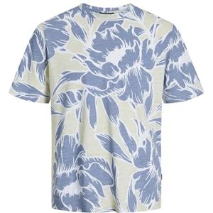 JACK & JONES Herren Jprblapalma AOP Ss Tee Crew Neck Sn T-Shirt, Green Tint, S JACK & JONES Herren Jprblapalma AOP Ss Tee Crew Neck Sn T-Shirt, Green Tint, S