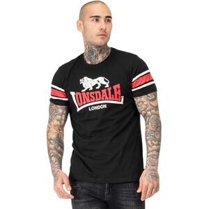Lonsdale Men's HEMPRIGGS T-Shirt, Black/Red/White, L Lonsdale Men's HEMPRIGGS T-Shirt, Black/Red/White, L