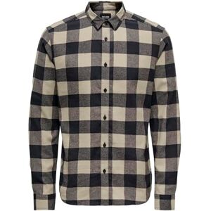 Only & Sons Herren Freizeithemd ONSGUDMUND Checked Shirt Grösse XS S M L XL XXL, Größe:L, Farbe:Dark Navy 22007112 Only & Sons Herren Freizeithemd ONSGUDMUND Checked Shirt Grösse XS S M L XL XXL, Größe:L, Farbe:Dark Navy 22007112