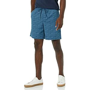 Amazon Essentials Herren-Shorts mit 20,3 cm Schrittlänge, lockere Passform, Kordelzug (in Übergröße), Marineblau, Palmblattmuster, Größe M Amazon Essentials Herren-Shorts mit 20,3 cm Schrittlänge, lockere Passform, Kordelzug (in Übergröße), Marineblau, Palmblattmuster, Größe M