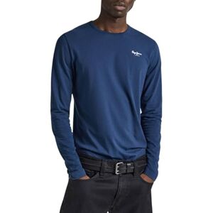Pepe Jeans Herren Original Basic 2 Long N T-shirt, Blau (Navy), S Pepe Jeans Herren Original Basic 2 Long N T-shirt, Blau (Navy), S