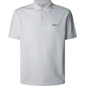 Pepe Jeans Herren Basil Poloshirt, Weiß (Weiß), XL Pepe Jeans Herren Basil Poloshirt, Weiß (Weiß), XL