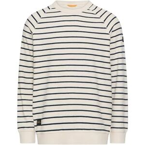 camel active Herren Gestreiftes Sweatshirt mit Rundhals aus Reiner Baumwolle Weiß, Menswear-XL camel active Herren Gestreiftes Sweatshirt mit Rundhals aus Reiner Baumwolle Weiß, Menswear-XL