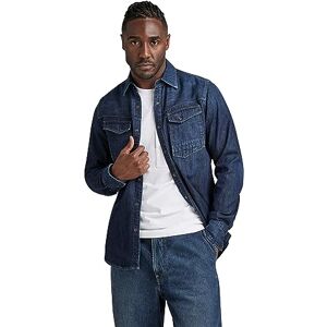 G-STAR Herren Dakota Slim Hemd, Blau (Worn in deep sea D23616-D252-G133), M G-STAR Herren Dakota Slim Hemd, Blau (Worn in deep sea D23616-D252-G133), M