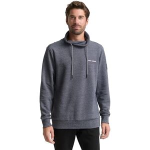 TOM TAILOR Herren 1047799 Snood Sweatshirt Mit Logo-Details, 19932 Navy Grindle Structure, M EU TOM TAILOR Herren 1047799 Snood Sweatshirt Mit Logo-Details, 19932 Navy Grindle Structure, M EU