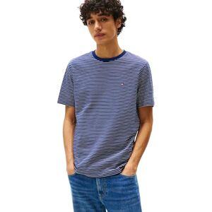 Tommy Hilfiger Herren T-Shirt Kurzarm Seasonal Solid Tee mit Rundhalsausschnitt, Mehrfarbig (Preppy Navy/Ivory Petal), XS Tommy Hilfiger Herren T-Shirt Kurzarm Seasonal Solid Tee mit Rundhalsausschnitt, Mehrfarbig (Preppy Navy/Ivory Petal), XS