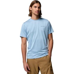 Columbia Herren Hike Crew Kurzarm-T-Shirt Ripple Blue Heather, L Columbia Herren Hike Crew Kurzarm-T-Shirt Ripple Blue Heather, L