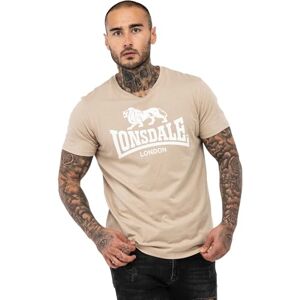 Lonsdale Herren T-Shirt Normale Passform ST. ERNEY L, Sand/White Lonsdale Herren T-Shirt Normale Passform ST. ERNEY L, Sand/White