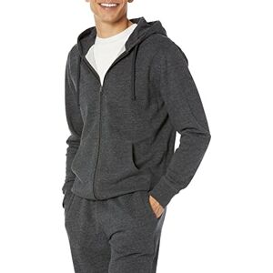 Amazon Essentials Herren Langärmliger French-Terry-Hoodie mit durchgehendem Reißverschluss (erhältlich in den Größen Big & Tall), Grau Meliert, S Amazon Essentials Herren Langärmliger French-Terry-Hoodie mit durchgehendem Reißverschluss (erhältlich in den Größen Big & Tall), Grau Meliert, S