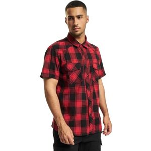 Brandit Check Shirt Short Sleeve, Farbe: red/Black, Größe: XL Brandit Check Shirt Short Sleeve, Farbe: red/Black, Größe: XL
