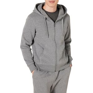Amazon Essentials Herren Fleece-Kapuzenpulli mit durchgehendem Reißverschluss (erhältlich in den Größen Big & Tall), Hellgrau Meliert, XXL Große Größen Amazon Essentials Herren Fleece-Kapuzenpulli mit durchgehendem Reißverschluss (erhältlich in den Größen Big & Tall), Hellgrau Meliert, XXL Große Größen
