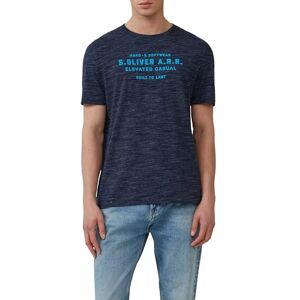 s.Oliver Meliertes T-Shirt mit Logo-Schriftzug s.Oliver Meliertes T-Shirt mit Logo-Schriftzug