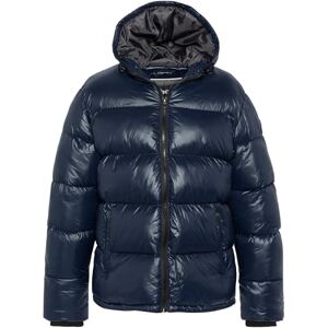 Schott NYC Daunenjacke mit Kapuze, Schott Columbus, Marineblau, blau, M Schott NYC Daunenjacke mit Kapuze, Schott Columbus, Marineblau, blau, M