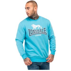 Lonsdale Herren Rundhals Sweatshirt Normale Passform LAWINS L, Blue/White/Navy Lonsdale Herren Rundhals Sweatshirt Normale Passform LAWINS L, Blue/White/Navy