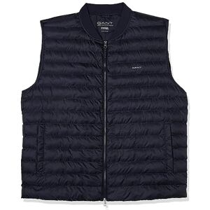 GANT Herren Light Padded Bomber Gilet Jacke, Evening Blue, XL GANT Herren Light Padded Bomber Gilet Jacke, Evening Blue, XL