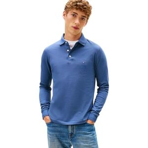 Tommy Hilfiger Herren Poloshirt Langarm Slim Basic, Blau (Aegean Sea), M Tommy Hilfiger Herren Poloshirt Langarm Slim Basic, Blau (Aegean Sea), M