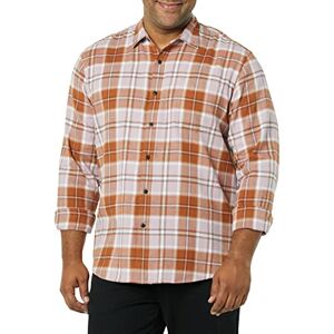 Amazon Essentials Herren Langarm-Flanellhemd (erhältlich in Big & Tall), Mauve Rust Plaid, X-Large Amazon Essentials Herren Langarm-Flanellhemd (erhältlich in Big & Tall), Mauve Rust Plaid, X-Large