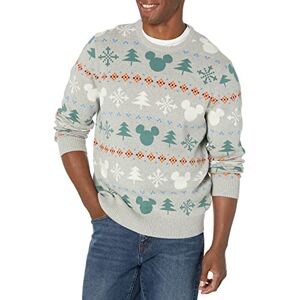 Amazon Essentials Disney Marvel Star Wars Herren Pullover mit Rundhalsausschnitt, Mickey Fair Isle Mens, L Amazon Essentials Disney Marvel Star Wars Herren Pullover mit Rundhalsausschnitt, Mickey Fair Isle Mens, L