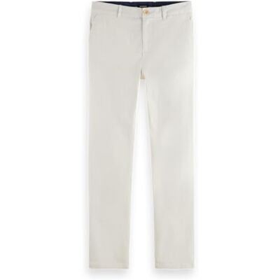 Scotch & Soda Herren Core Stuart Regular Slim Fit Stretch Cotton Chino Pants, Off White 0001, 33W / 32L EU Scotch & Soda Herren Core Stuart Regular Slim Fit Stretch Cotton Chino Pants, Off White 0001, 33W / 32L EU