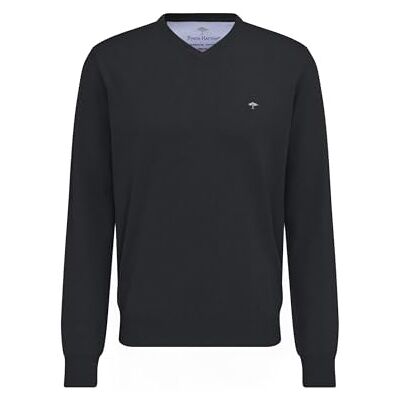 FYNCH-HATTON Pullover aus Baumwolle mit V-Ausschnitt Charcoal/XL FYNCH-HATTON Pullover aus Baumwolle mit V-Ausschnitt Charcoal/XL
